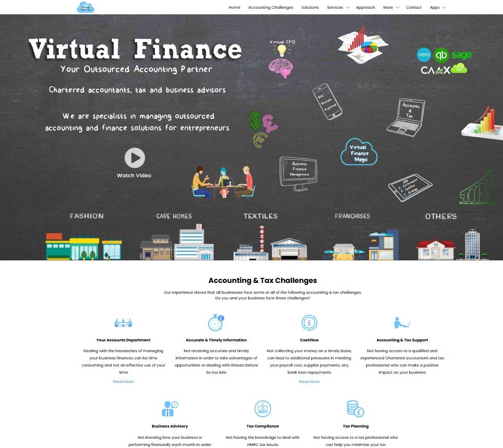 Virtual Finance desktop screen