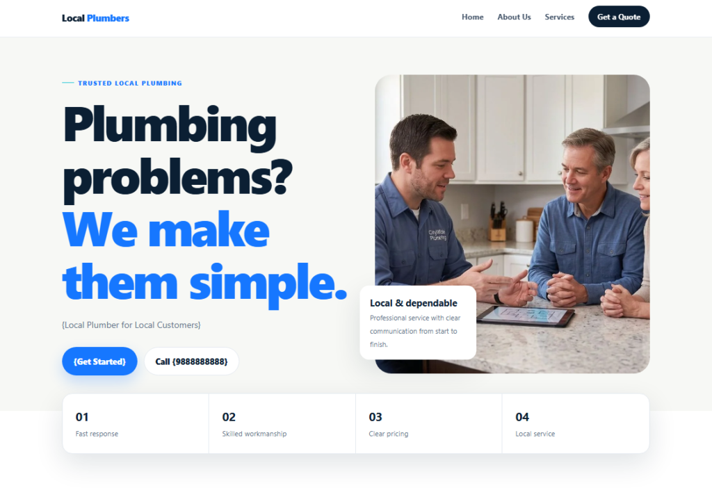 Plumber Tamplate one